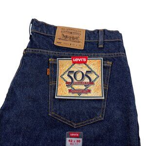 Vintage 90's Levis Deadstock 505 Straight Leg Orange Tab Jeans Mens 42 x 30 NOS